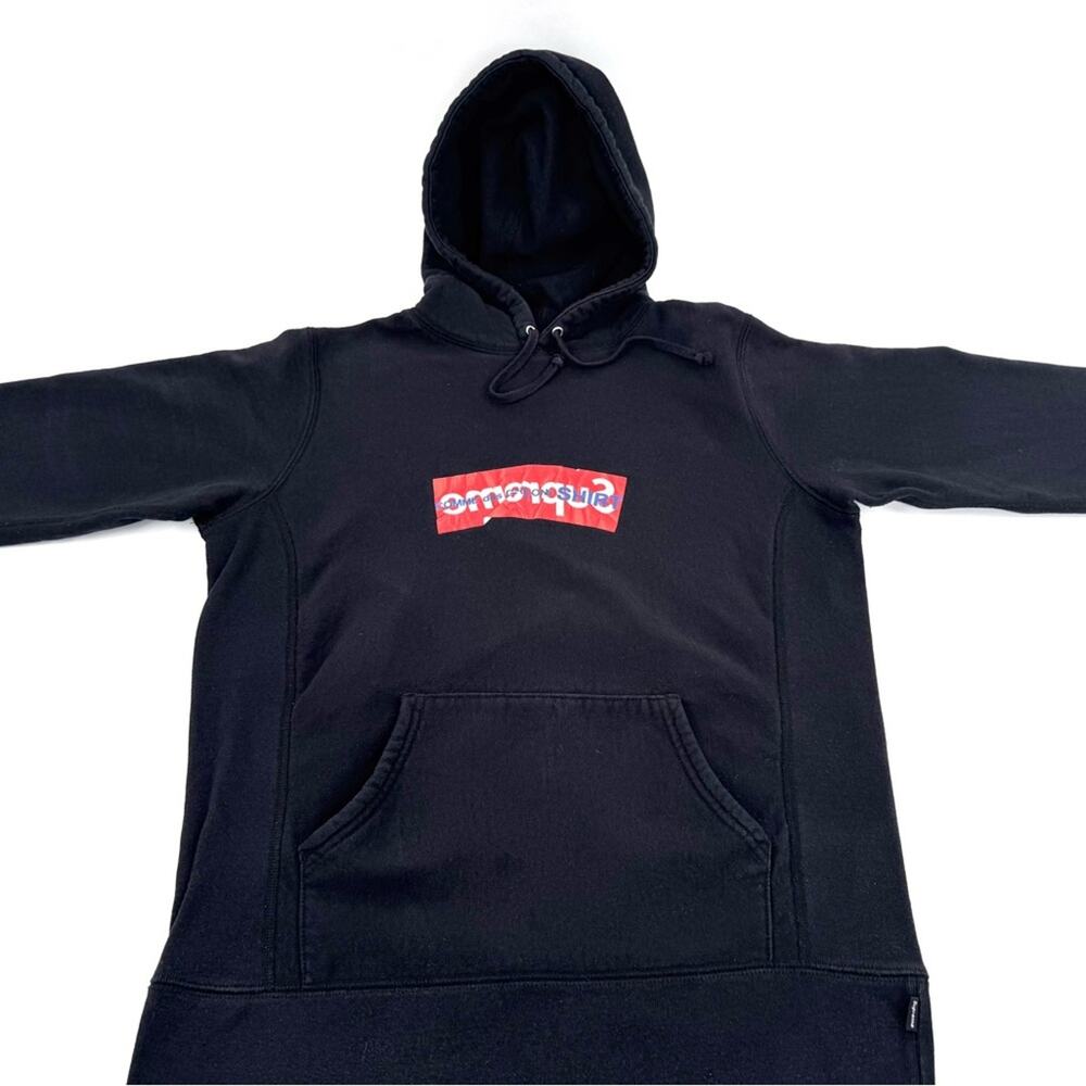 Supreme x Commes De Garçon box hoodie, Men’s medium/ W Large, heavyweight cotton - Picture 4 of 8